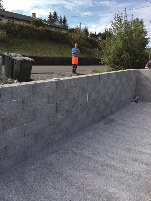 Cantiere residenziale in Norvegia con blocchi SMARTBLOCK